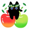 りんご尽くしの猫