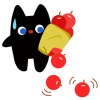 猫と転がるりんご