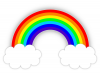 虹と雲（シンプル）