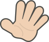 【EPS】パー：hand【透過PNG】