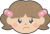 【EPS】女の子：face【透過PNG】
