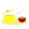 [EPS/PNG]鍋と味噌汁