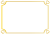 ゴールドカラーのハートフレーム　【透過PNG】【EPSベクターデータつき】