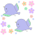 【透過PNG】青い鳥ツインズ【EPS】