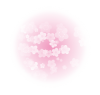 桜（梅）が浮かび上がったイラスト【透過PNG】