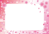 和風・桜のフレーム枠【透過PNG】