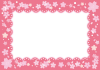 可愛い桜のピンクレースフレーム【透過ＰＮＧ】