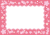 可愛い桜のピンクレースフレーム【透過ＰＮＧ】