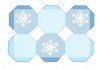 雪の結晶メッセージカード：2