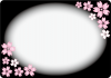【桜】【透過PNG】夜桜のフレーム