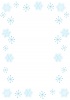 雪の結晶フレーム枠