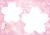 桜フレーム　大小【透過PNG】
