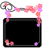 桜の吊り看板