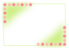 桜のフレーム（PNG)