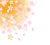 桜とシャボン玉　オレンジ