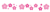 ひな祭り　桃の花のライン【透過PNG】