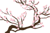 梅の花の透過PNGイラスト