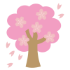 ポップな桜の木