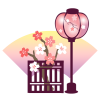 雛飾り　左近の桜　透過PNG