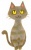 上を向く猫