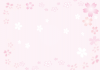 桜のフレーム　ピンク【透過PNG】