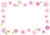桃の花のフレーム【透過PNG】
