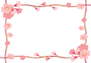 桜とラインのフレーム