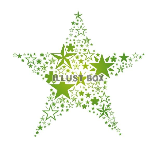 緑の星でできた星