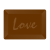 チョコレート（Love） [透過PNG]