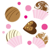 チョコレートいろいろイラスト【透過PNG】