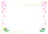 ひな祭りのひしもちフレーム【透過ＰＮＧ】