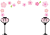 ひな祭り　ぼんぼりと桃の花のフレーム【透過PNG】