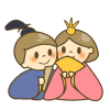ひな祭り(かわいい二人)