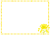 菜の花のフレーム【透過PNG】