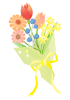 春の花束 透過PNG