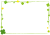 クローバーのフレーム【透過PNG】