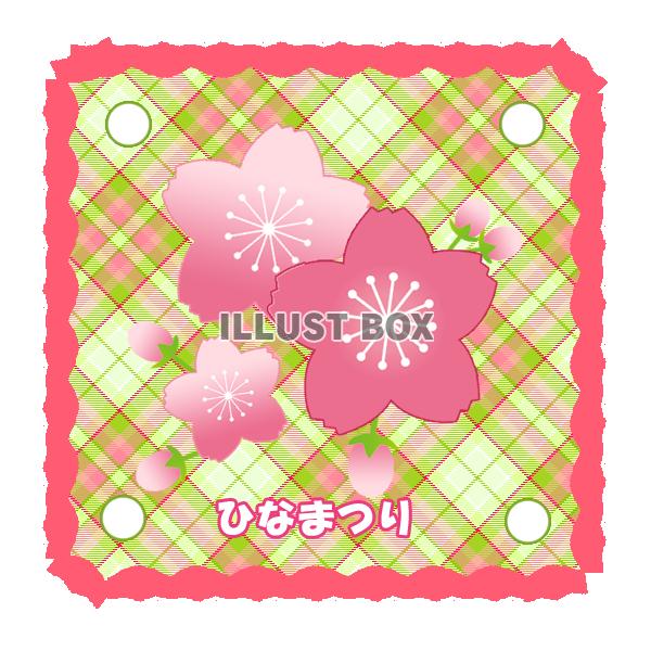桃の花のコースター4