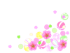 ひな祭り・桃の花と菓子