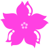 ぷっくり桜③ [透過PNG]
