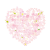 桜で作ったハート1【透過PNG】