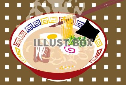 中華料理のラーメンのイラスト