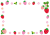 苺のフレーム【透過PNG】