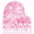 さくら柄のピアノイラスト【透過PNG】
