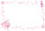 さくら柄のピアノと桜の花のフレーム【透過PNG】