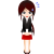 ビジネス「謝罪」　SD女性【透過PNG】