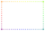 虹色キューブのフレーム 2 【透過PNG】