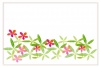 かわいいトロピカルな花のメッセージカード