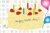 誕生日ケーキのハッピーバースディカード