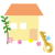 家と鍵のイラスト【透過PNG】