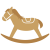 木馬イラスト2【透過PNG】